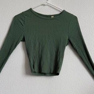 Pacsun Ribbed Long Sleeve Top